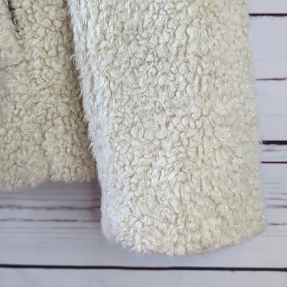 Pendleton Teddy Bear Sherpa Tan Full Zip Fleece Flannel Fuzzy Jacket Size Small - Picture 7 of 16